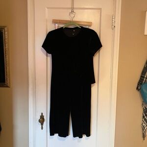 Uniqlo velour set, dark midnight blue, Women's small